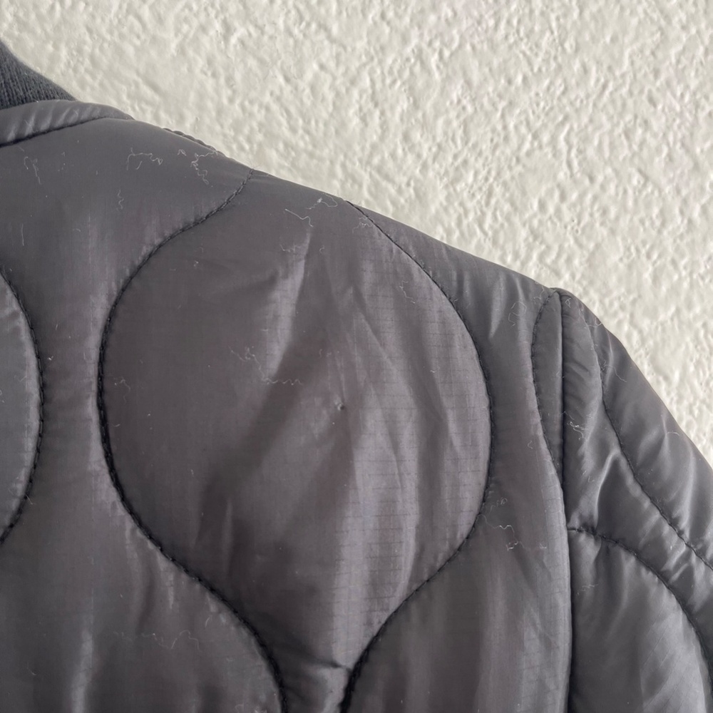 AVEC LES FILLES | Fall Heritage Quilted Bomber Jacket Coat in Black | Size XS - Picture 6 of 13